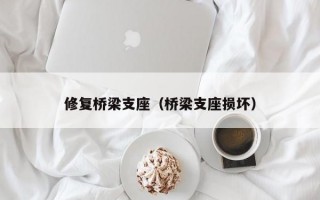 修复桥梁支座（桥梁支座损坏）